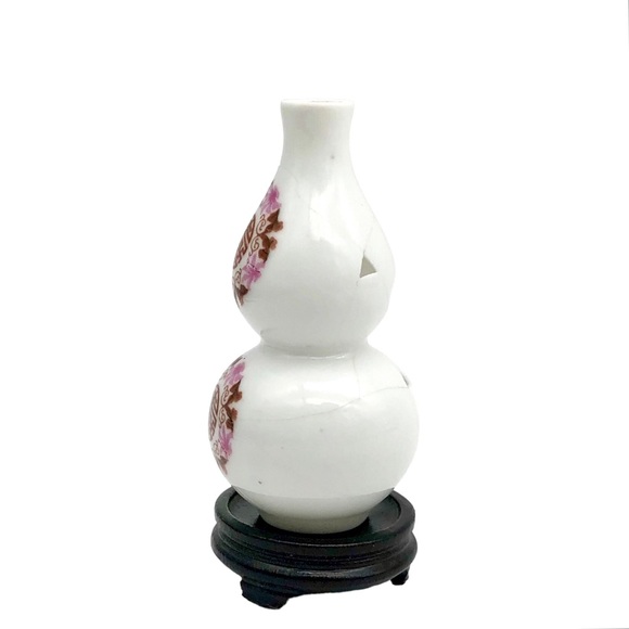 Coming Soon Kintsugi Vase Double Gourd Eggshell Porcelain Gold Crack Growth Gift - Picture 4 of 12